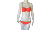 Bright Orange Push Up Swimsuit, Bikini, Swimwear